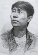 素描人像男性仰視范畫(huà)賞