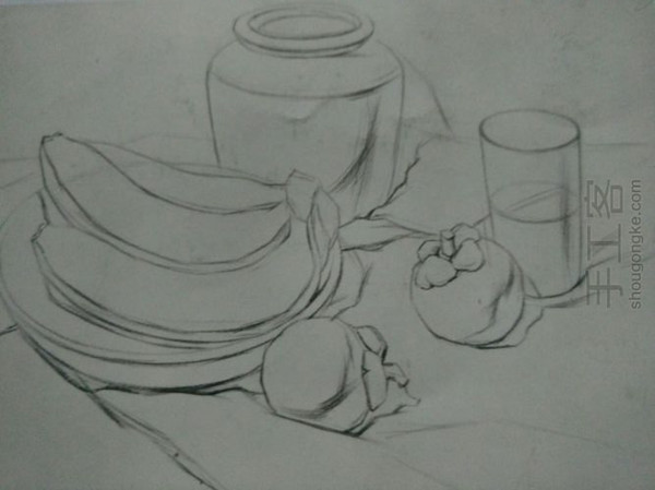 靜物組合素描如何畫？組合靜物素描教程